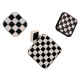 Náušnice DENISA * šachovnicové čtverce *